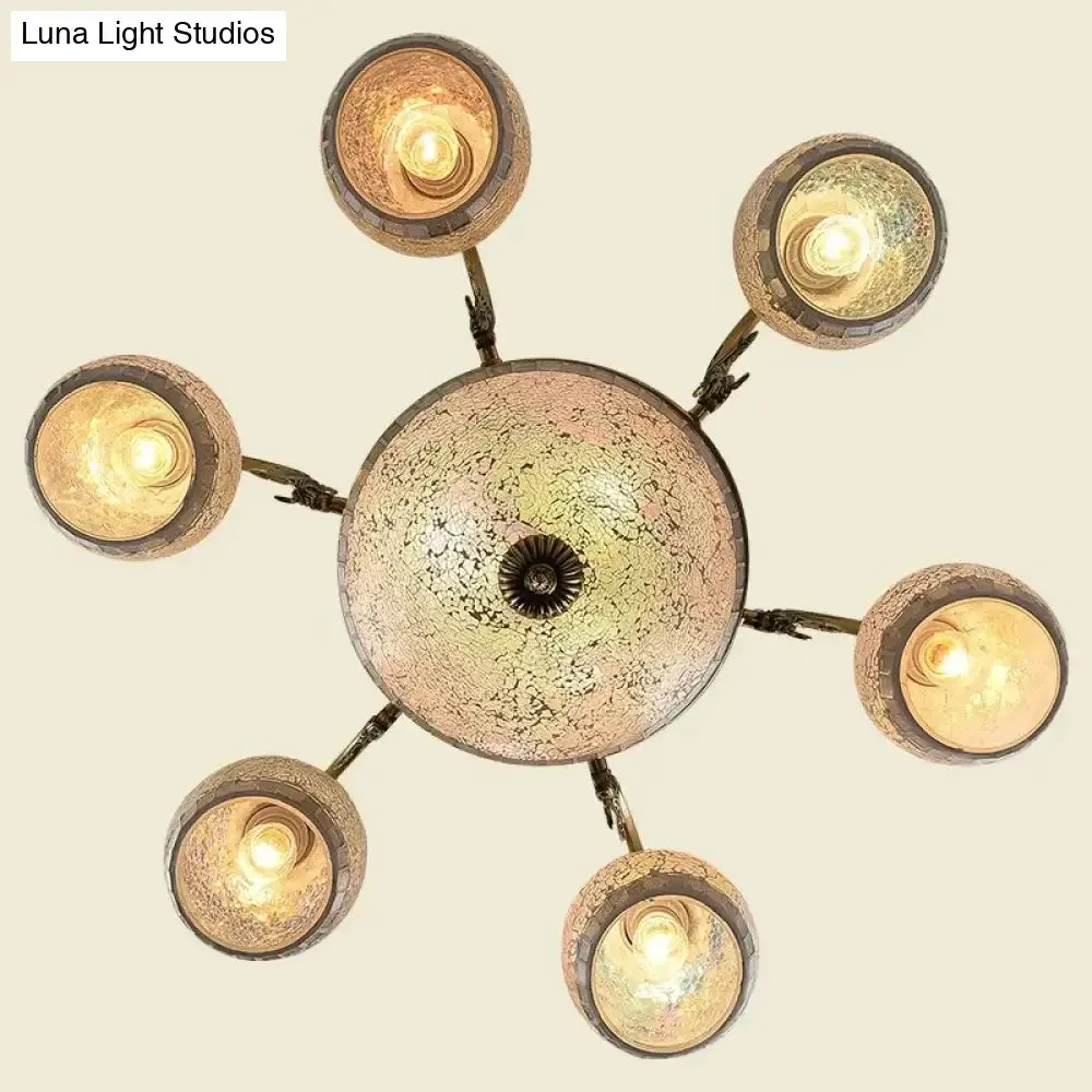 European style Bronze double chandelier 3/5/6/8 Light for living room