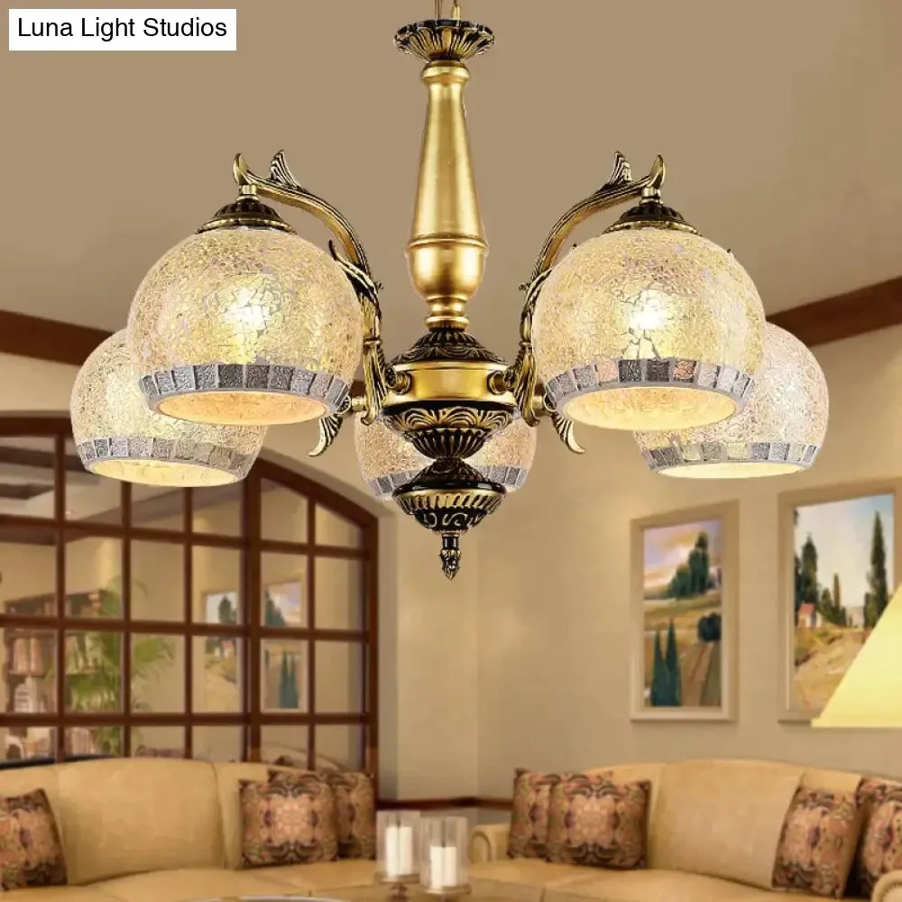 European style Bronze double chandelier 3/5/6/8 Light for living room