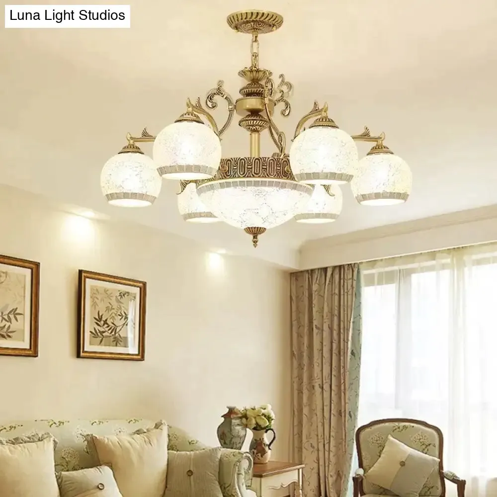 European style Bronze double chandelier 3/5/6/8 Light for living room