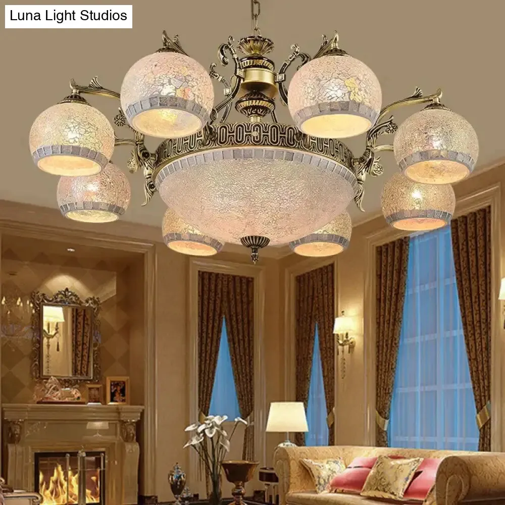 European style Bronze double chandelier 3/5/6/8 Light for living room