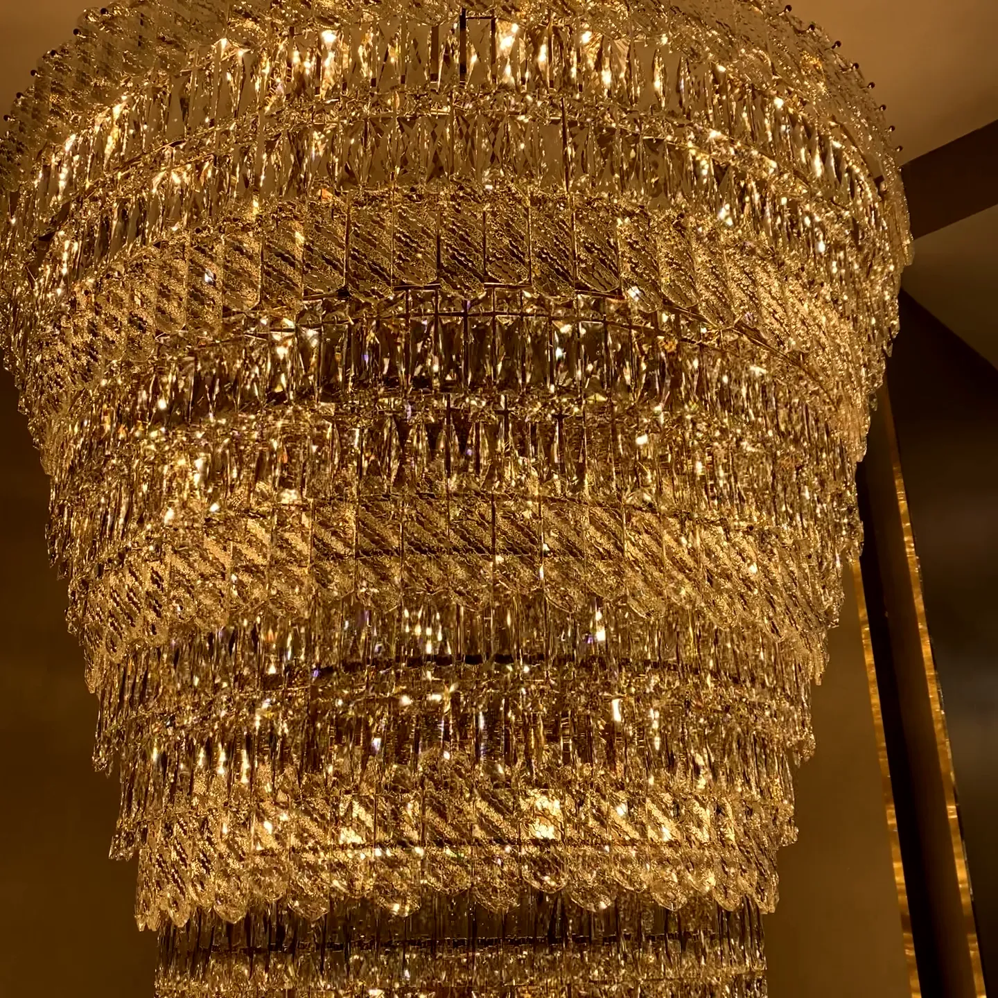 Extra Large Luxury Crystal Chandelier for Staircase/Living Room/Foyer/Villa