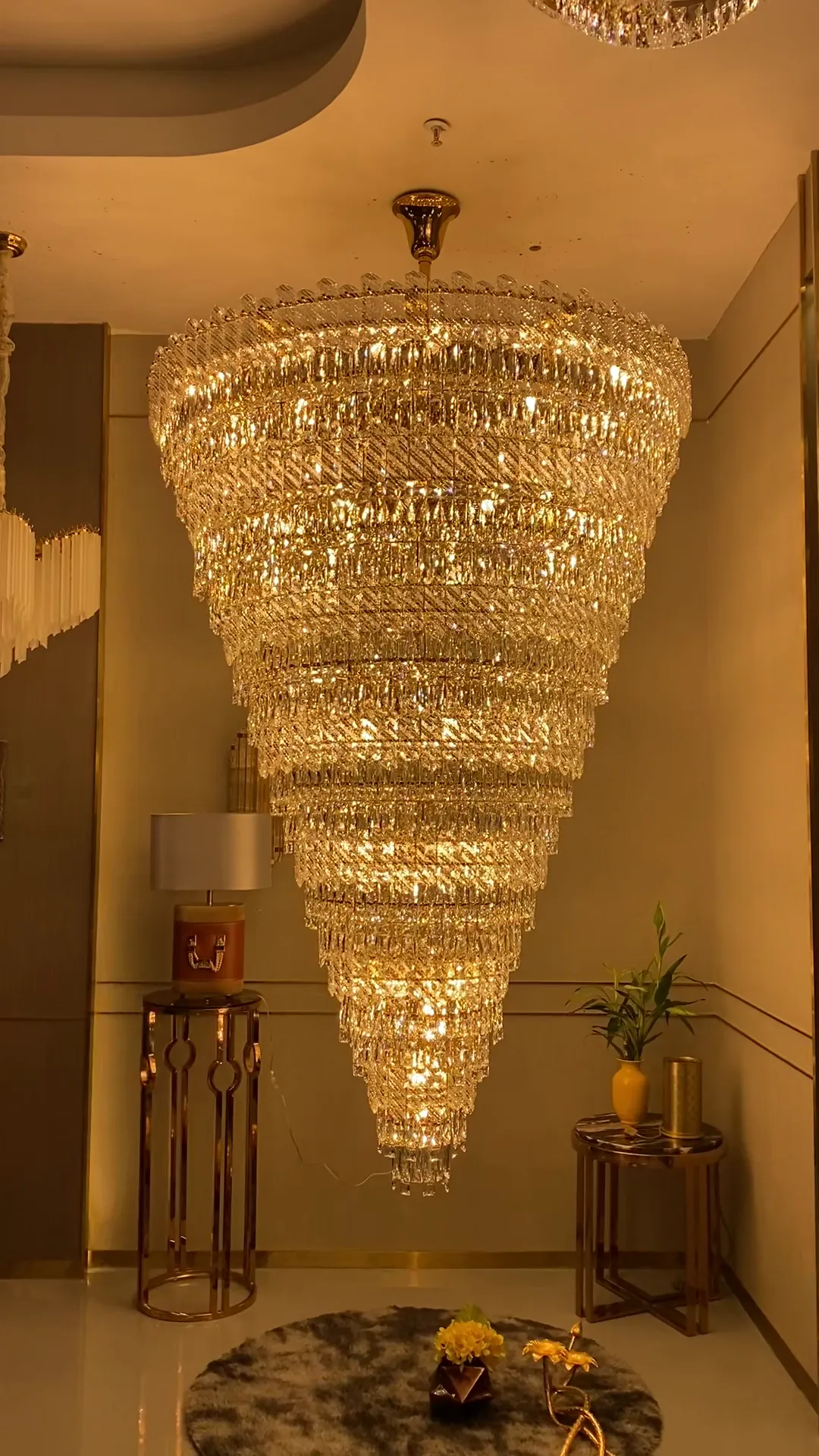 Extra Large Luxury Crystal Chandelier for Staircase/Living Room/Foyer/Villa