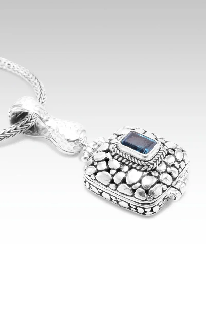 Fountain of Blessings Pendant™ in London Blue Topaz