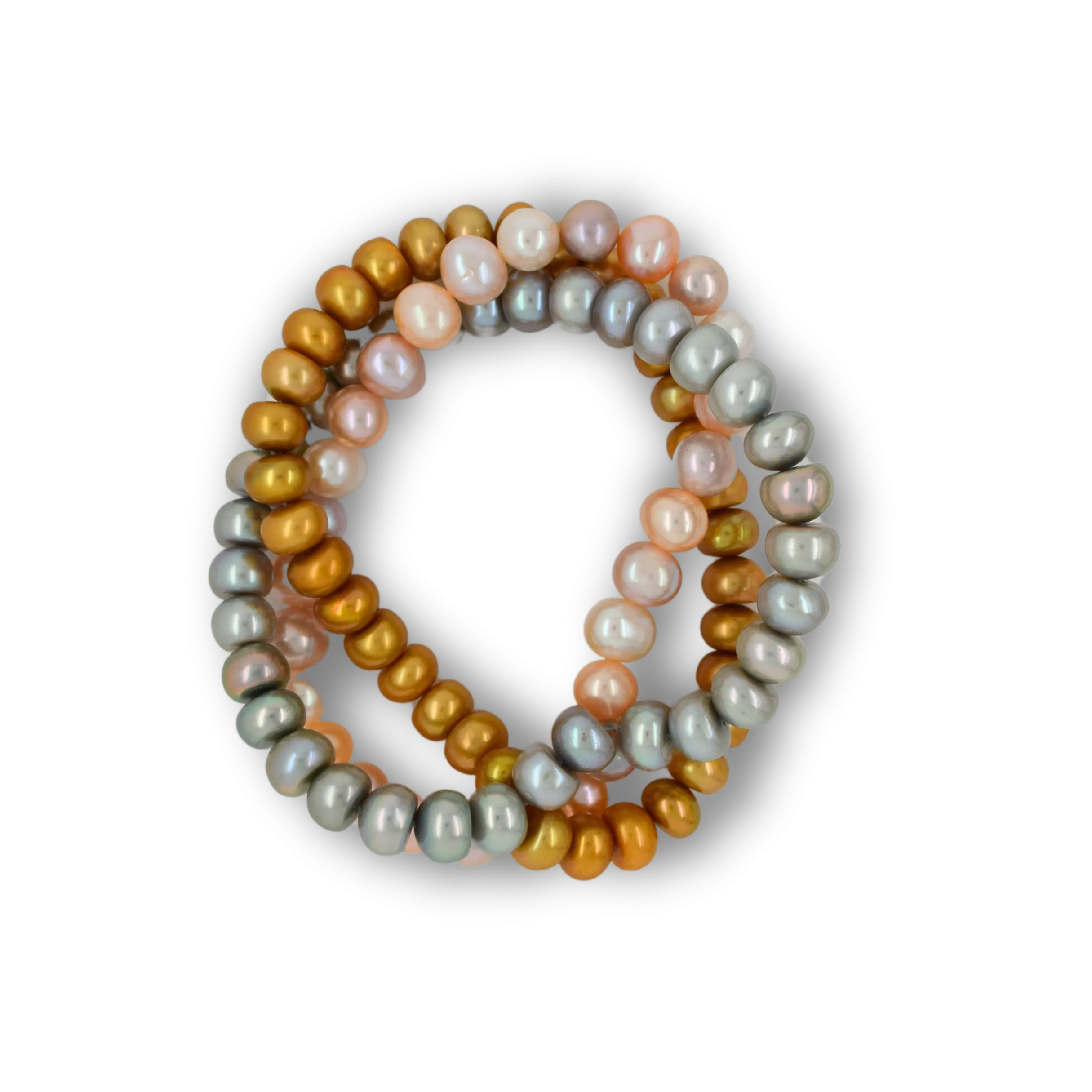 Frosted Amber Stretch Bracelet