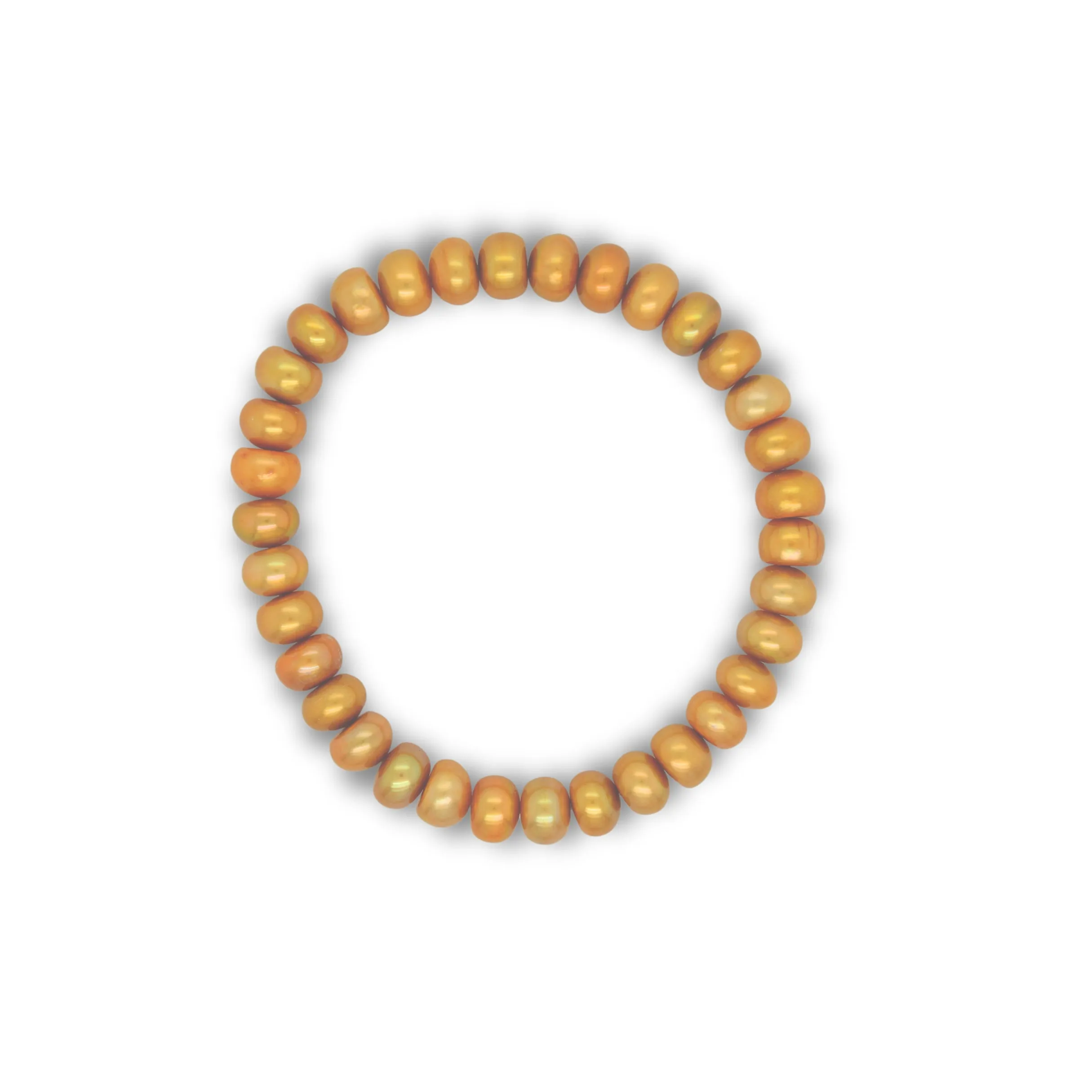 Frosted Amber Stretch Bracelet