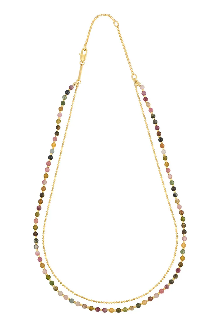 Gemstone Duo Necklace