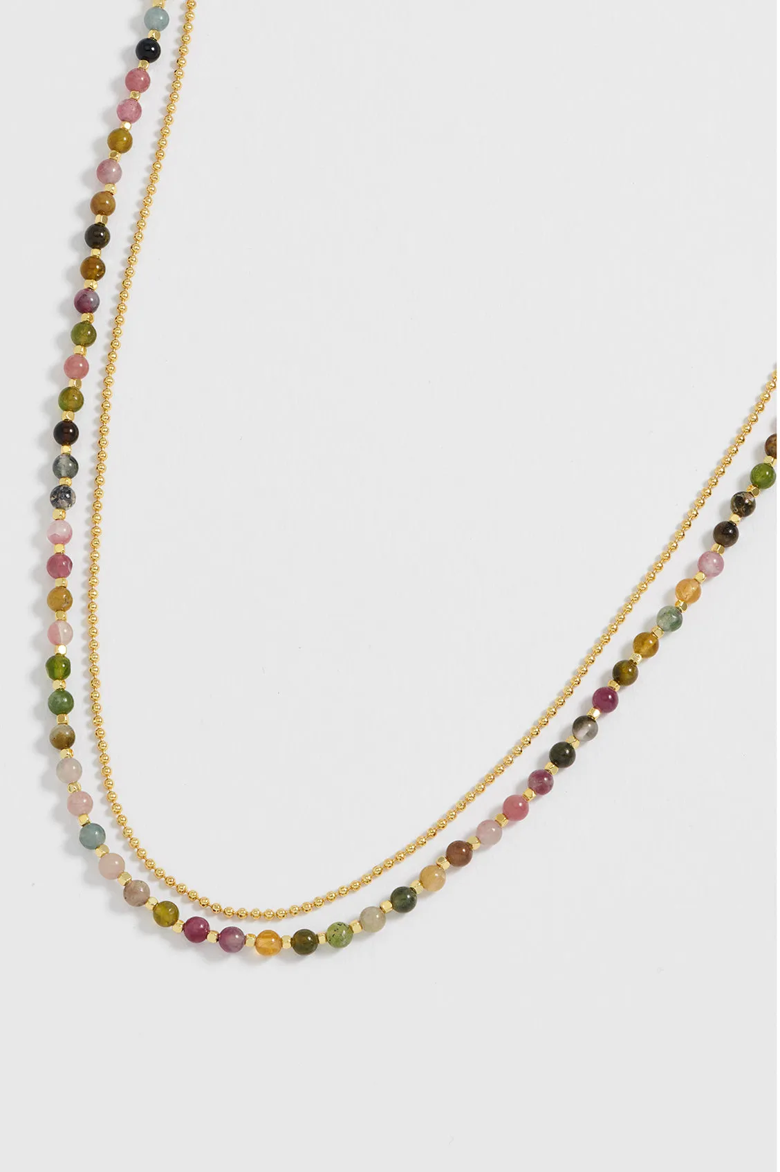 Gemstone Duo Necklace