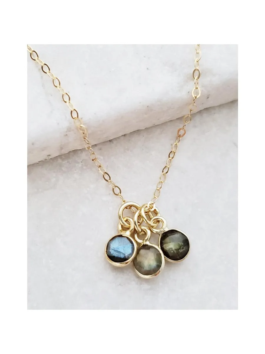 Gemstone Trio Necklace