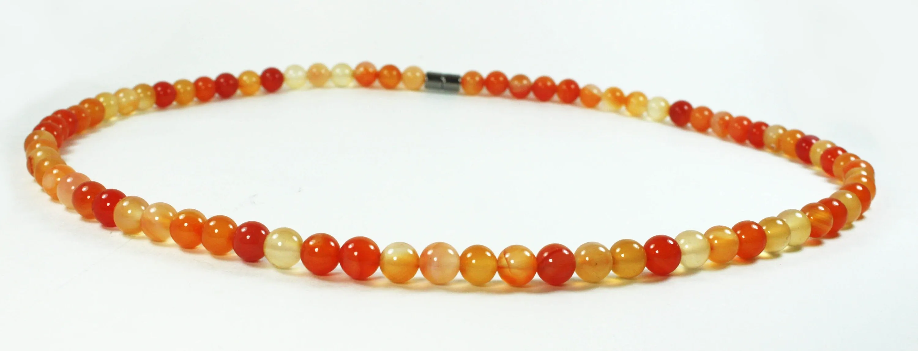 Genuine Carnelian Necklace Orange Mala Beads Natural Carnelian Crystal 8mm Beads Stabilizing Stone - Trust - Motivation - Healing Abuse