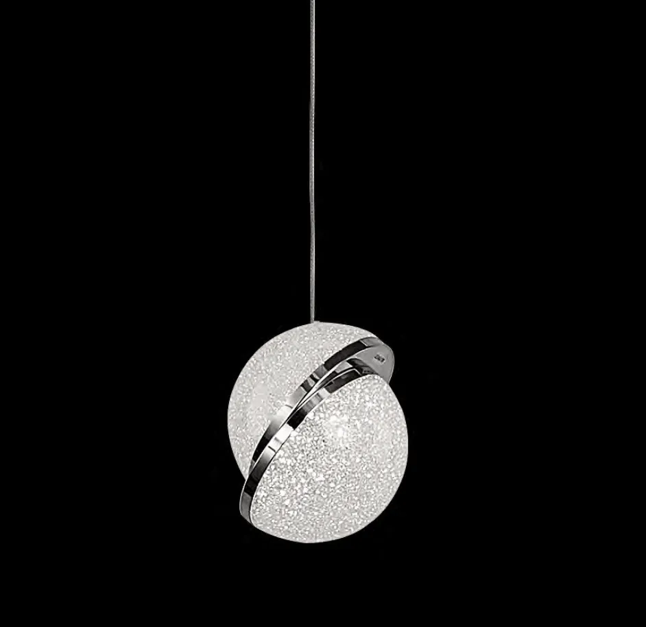 Globe Slider 6 Pendant Chandelier Round 20in x 22H Silver Imperial Crystal