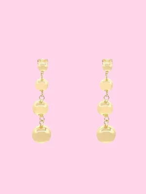 Gold Beaded Earrings