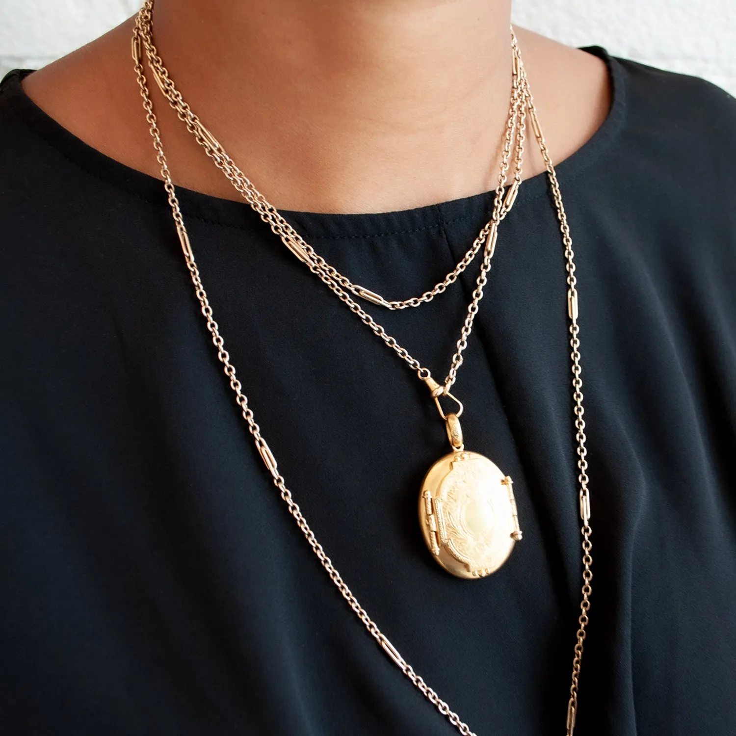 Golden Botanical Locket