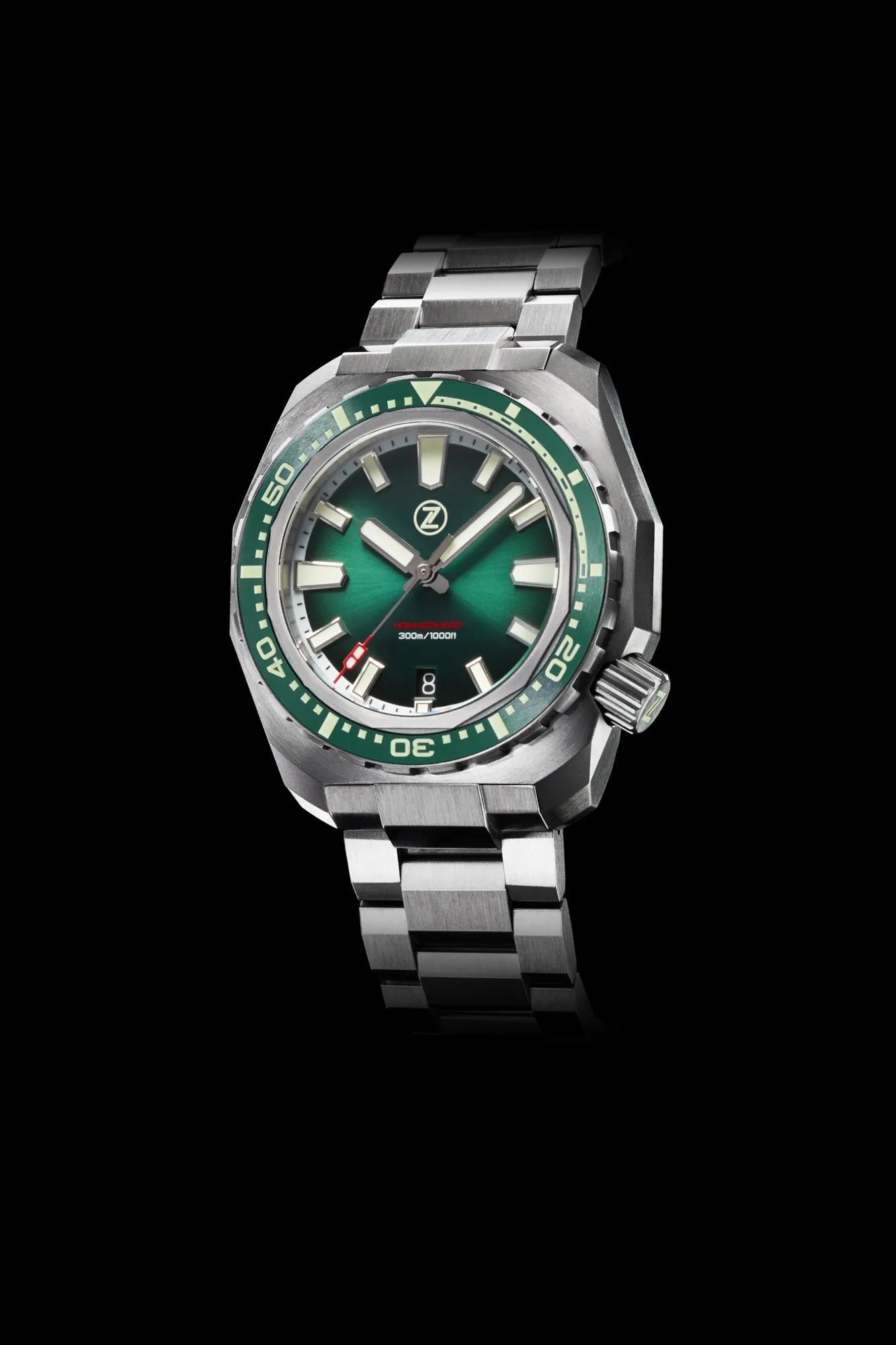 Hammerhead V3 300m Steel Emerald Green