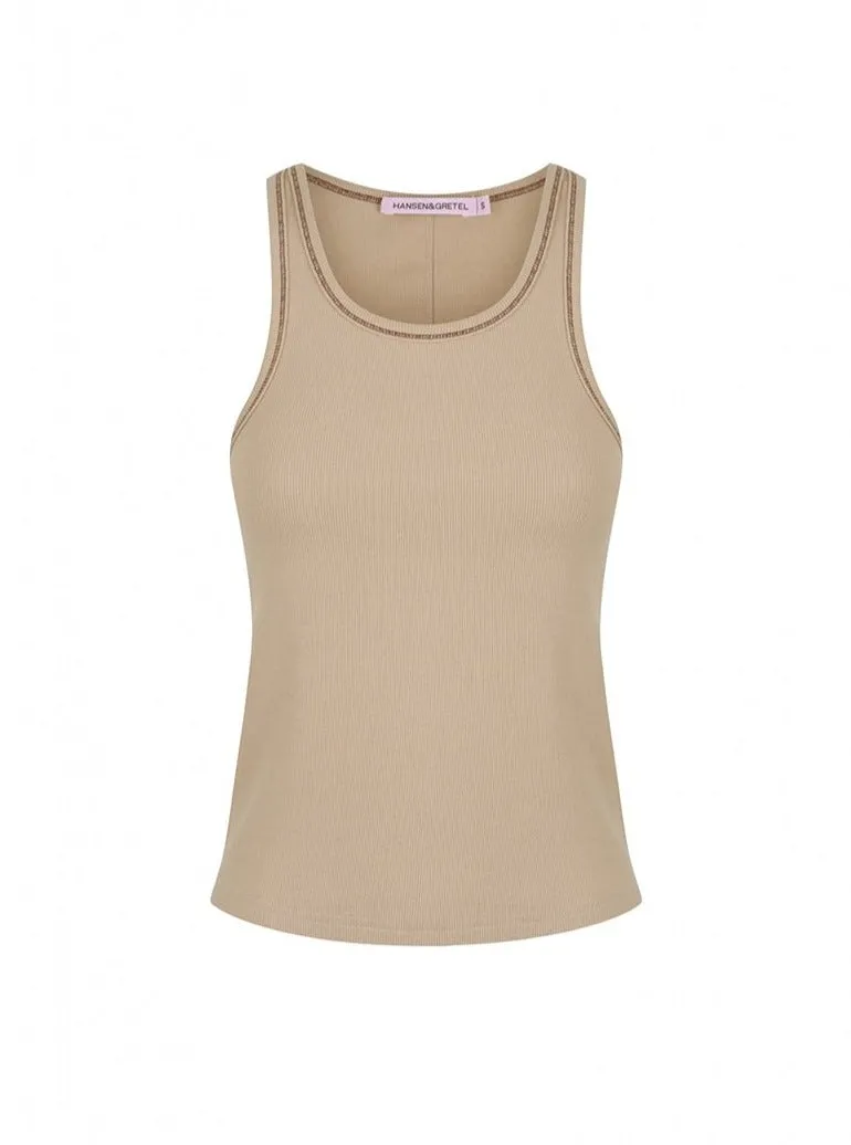 Hansen and Gretel Tyson Tank in Taupe