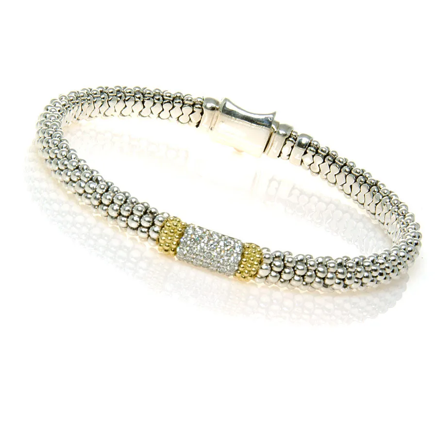 Lagos Diamond Lux Caviar Bracelet