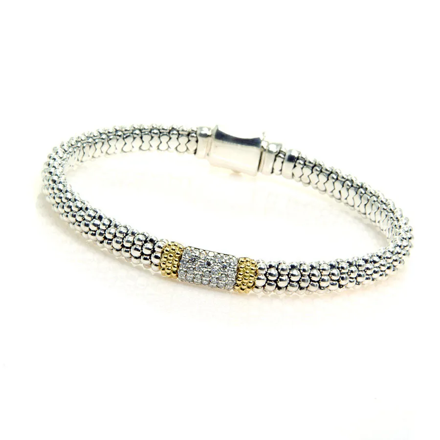 Lagos Diamond Lux Caviar Bracelet