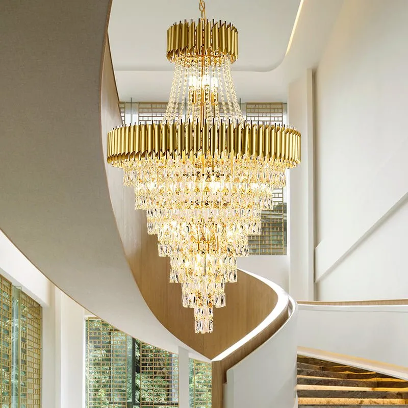 Large Luxury Crystal Chandelier – Living Rooms, Dining Rooms, Staircases, Foyers, and Hallways