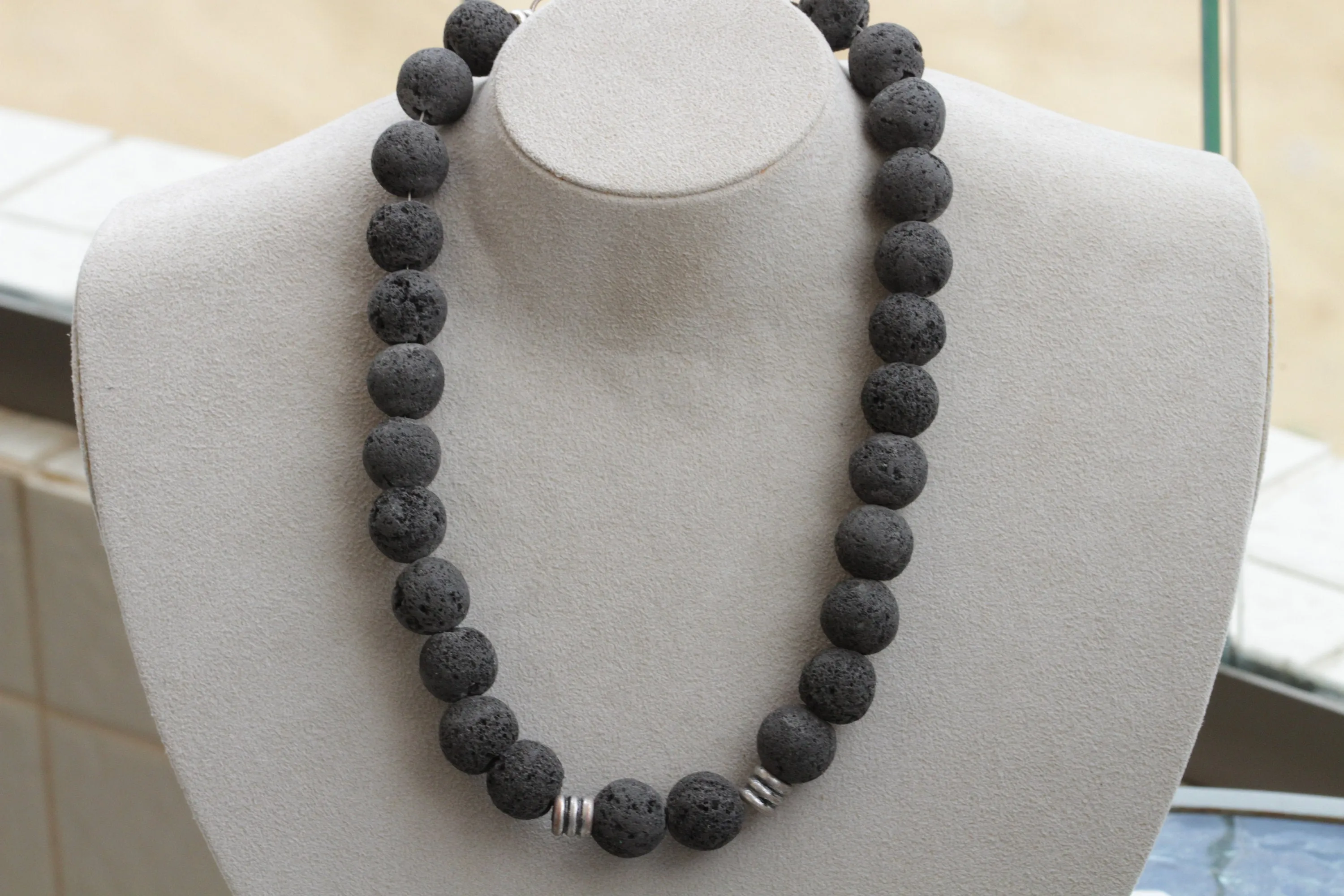 LAVA BEAD NECKLACE