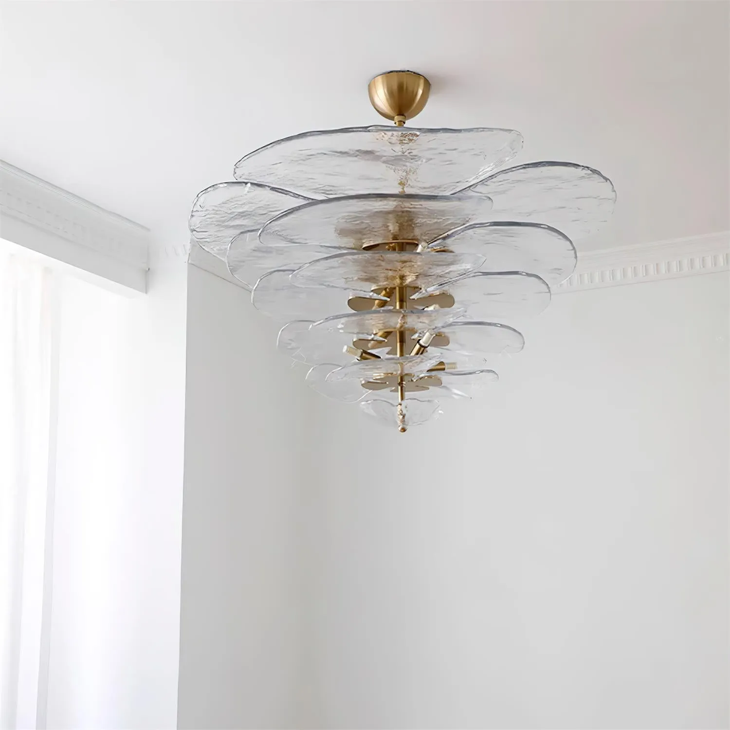 Lilypad Glass Chandelier