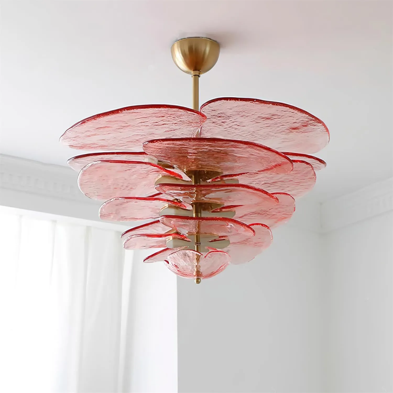 Lilypad Glass Chandelier