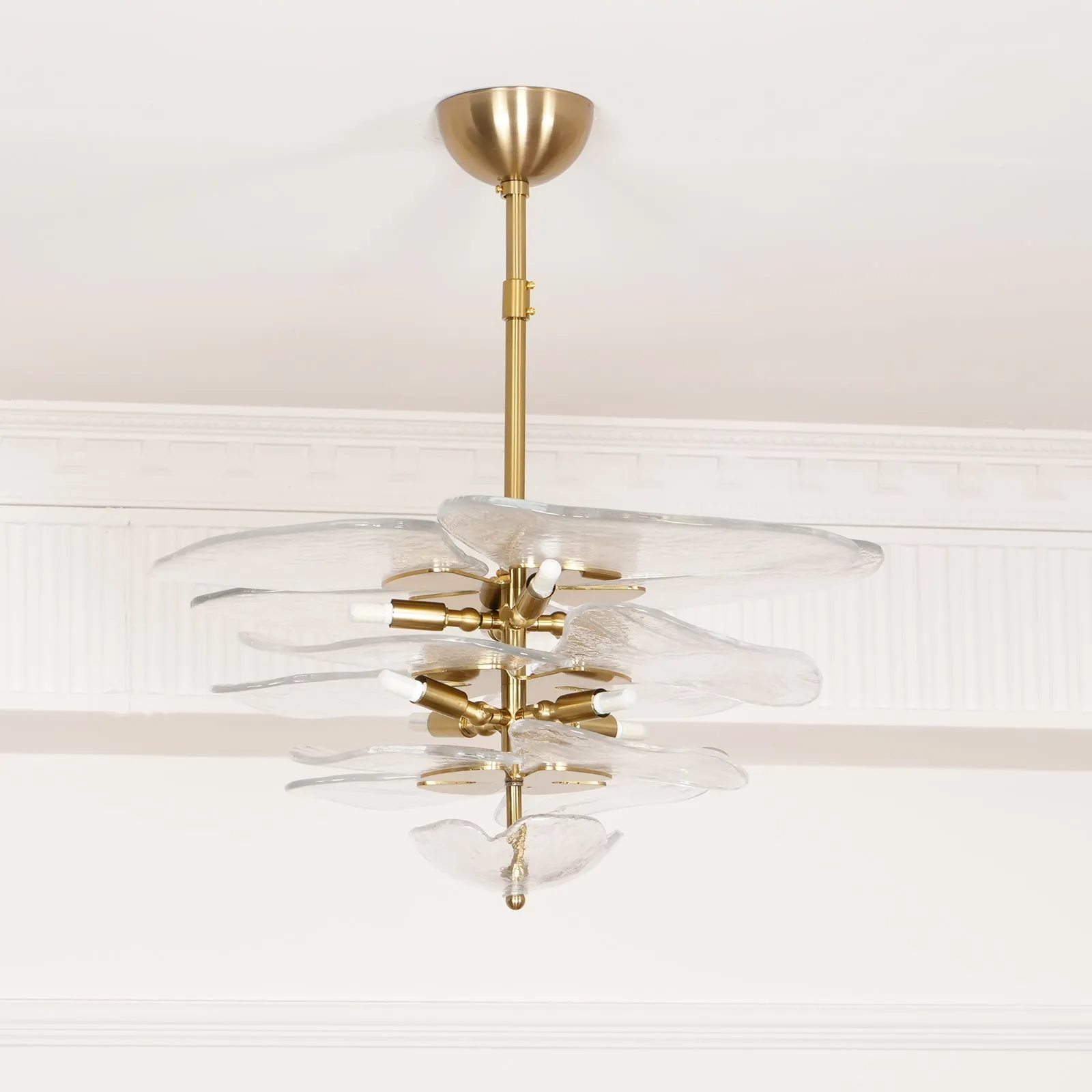 Lilypad Glass Chandelier