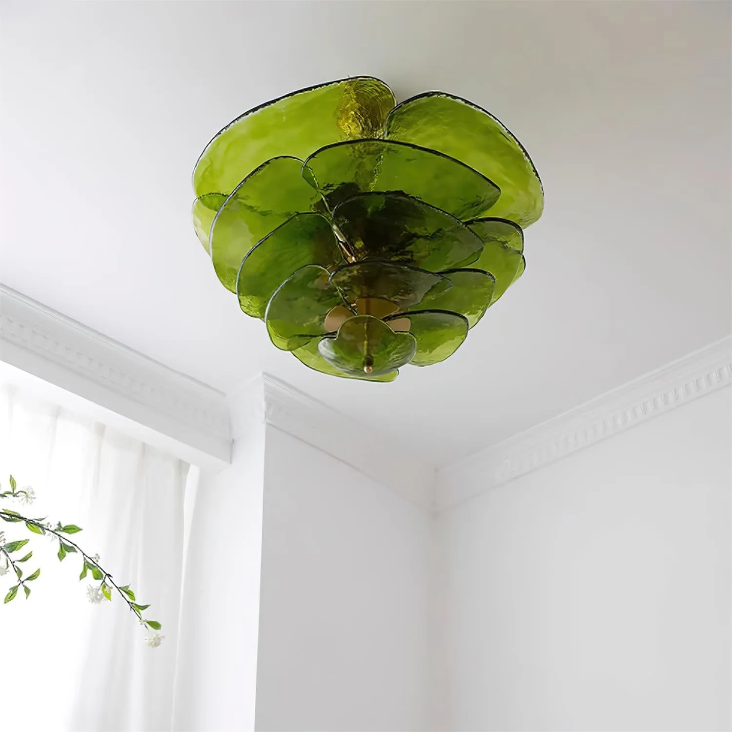 Lilypad Glass Chandelier