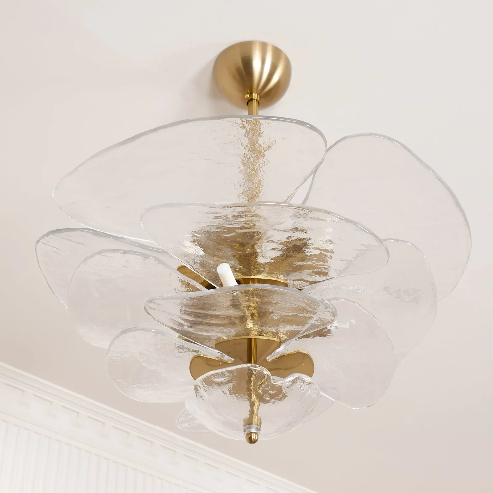 Lilypad Glass Chandelier