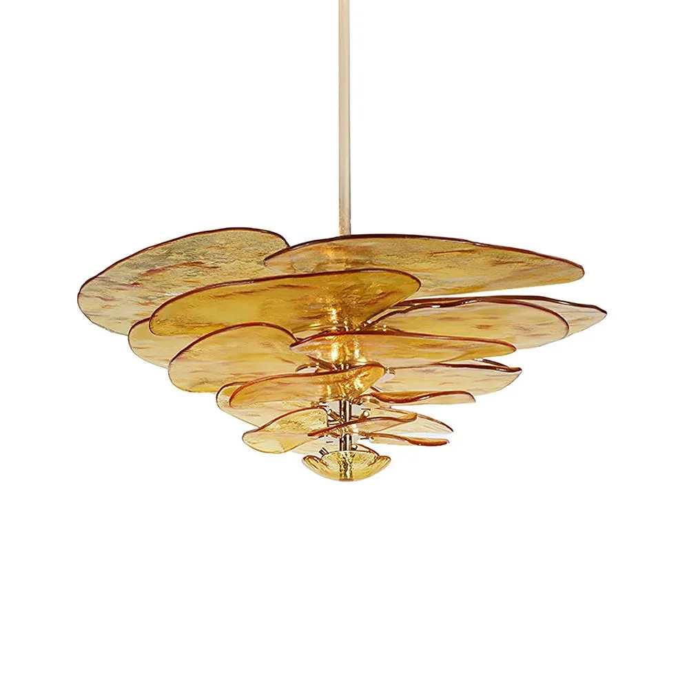 Lilypad Glass Chandelier