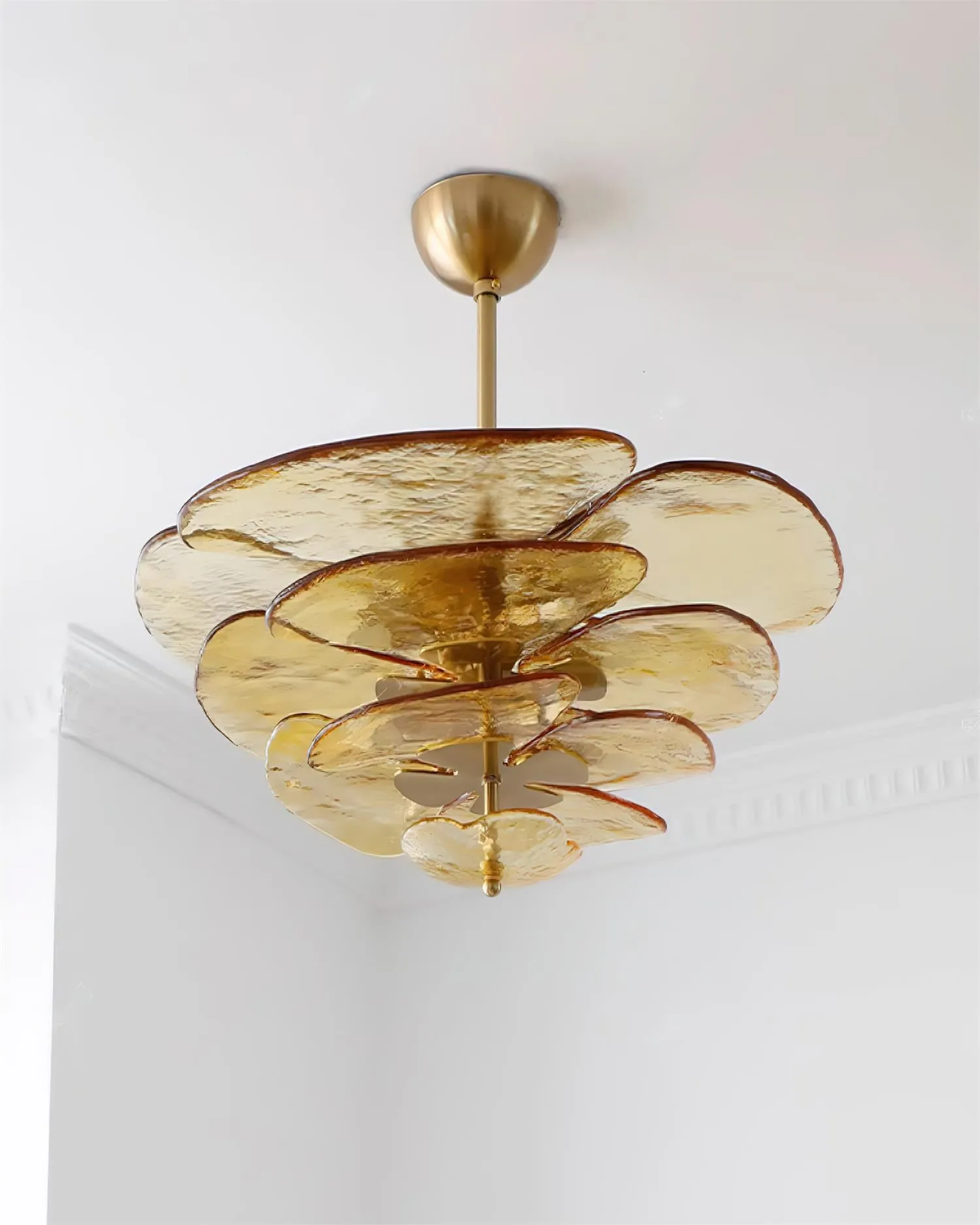 Lilypad Glass Chandelier