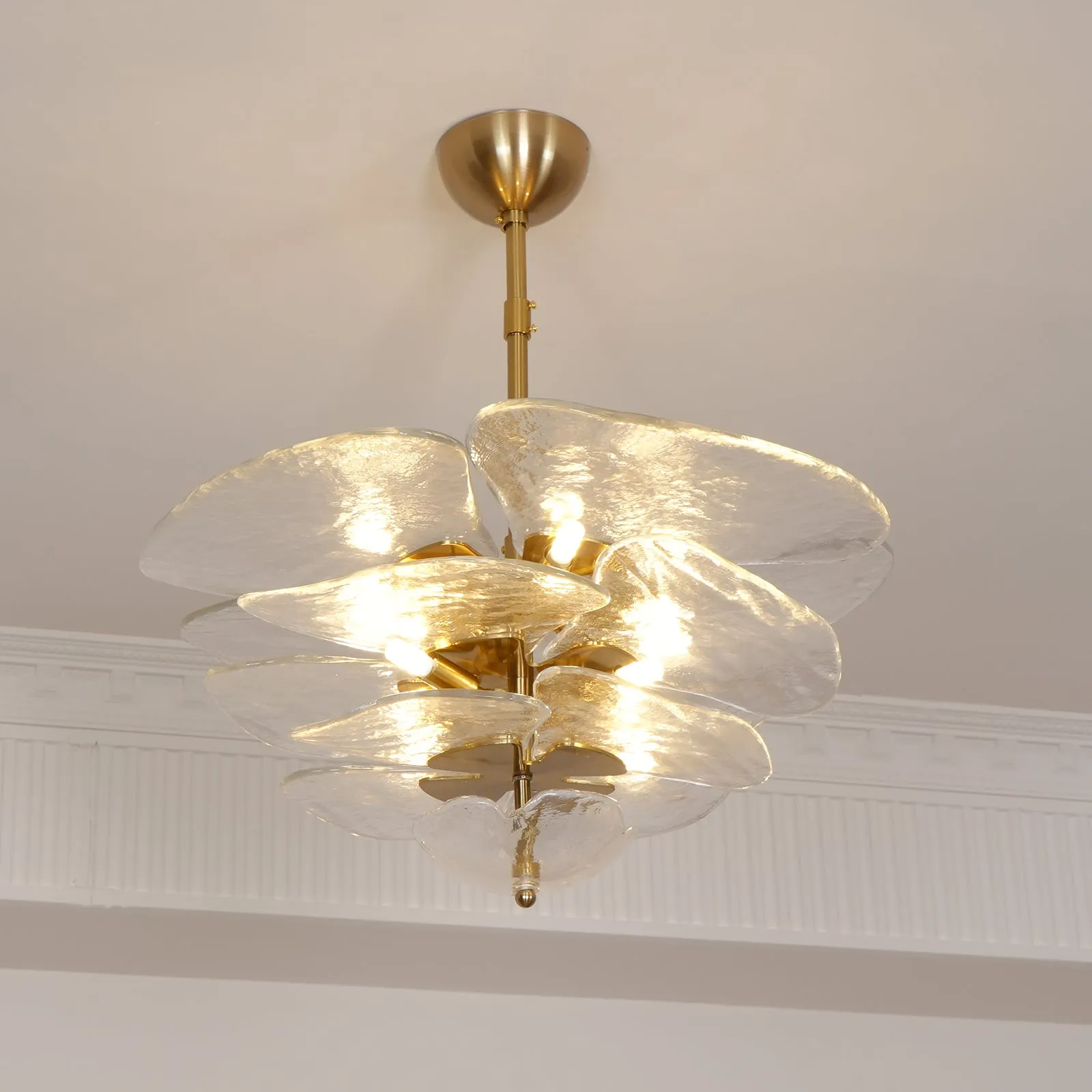 Lilypad Glass Chandelier