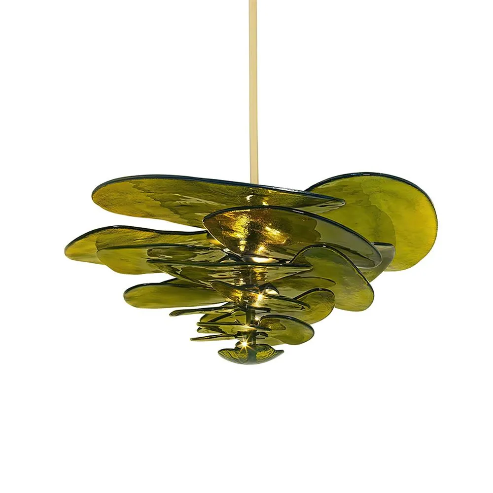 Lilypad Glass Chandelier