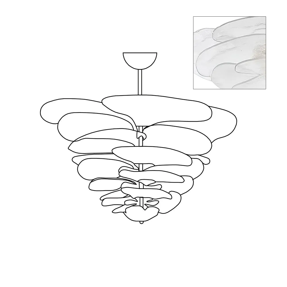 Lilypad Glass Chandelier