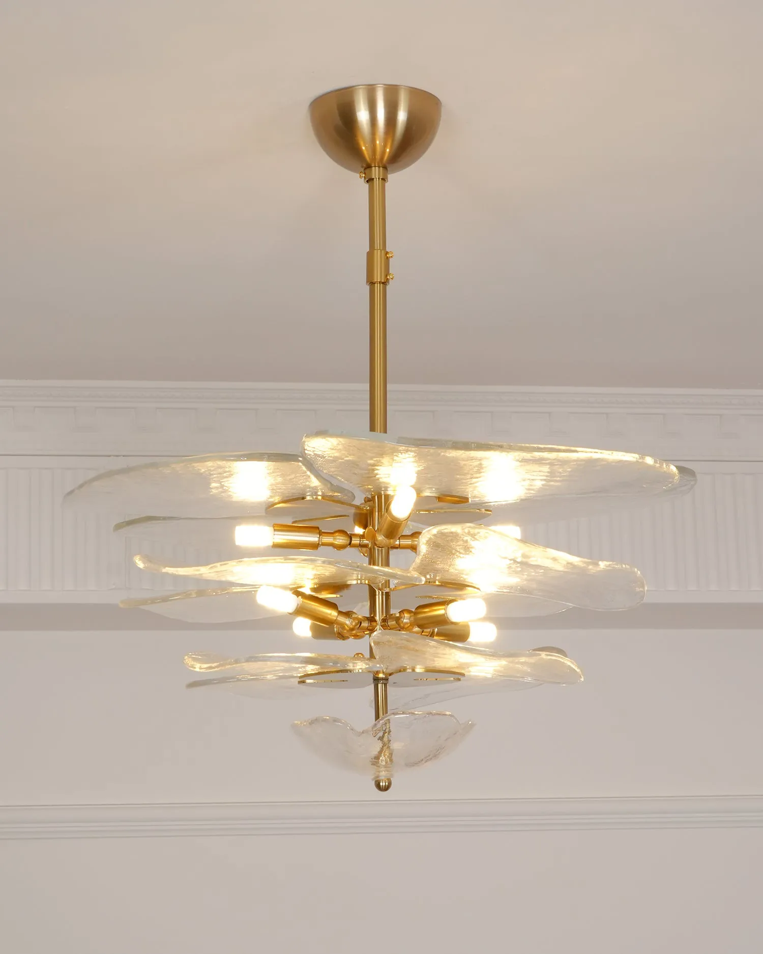 Lilypad Glass Chandelier