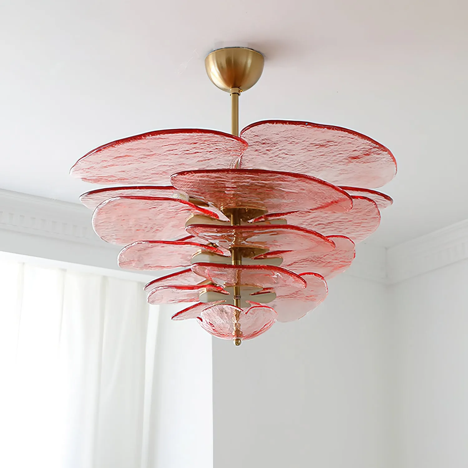 Lilypad Glass Chandelier