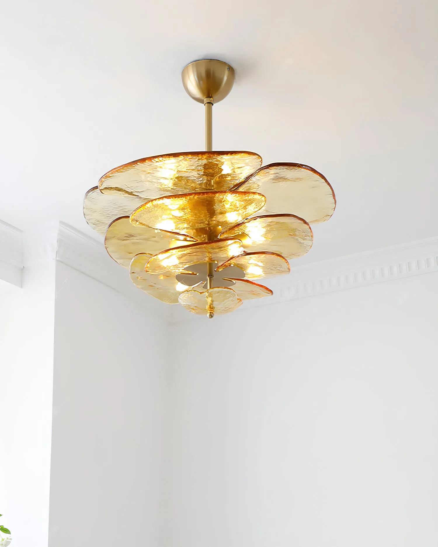 Lilypad Glass Chandelier