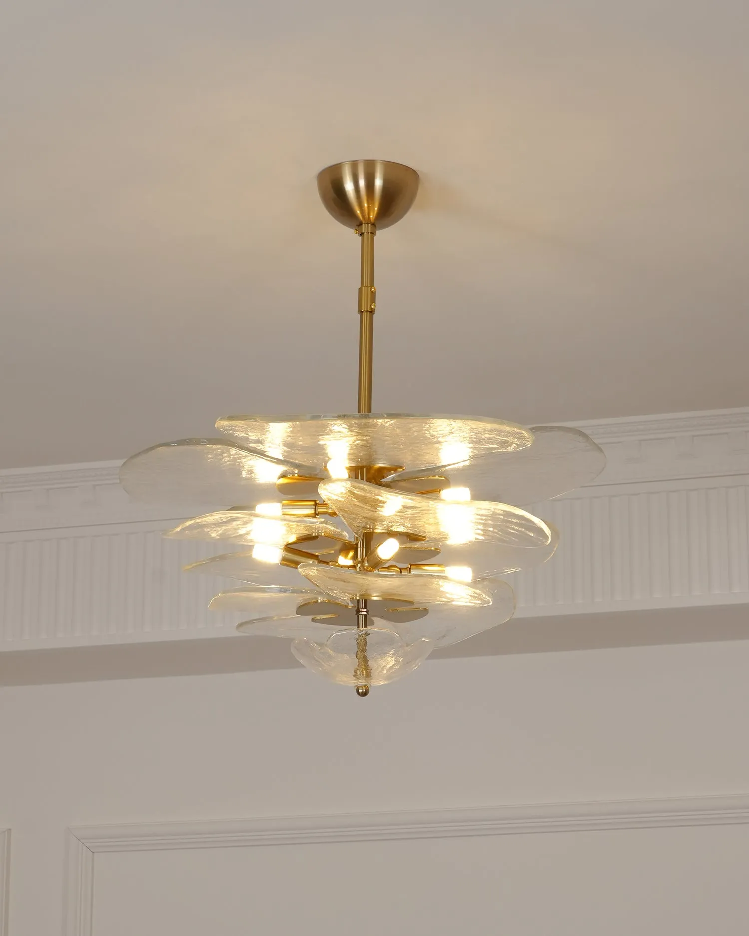 Lilypad Glass Chandelier