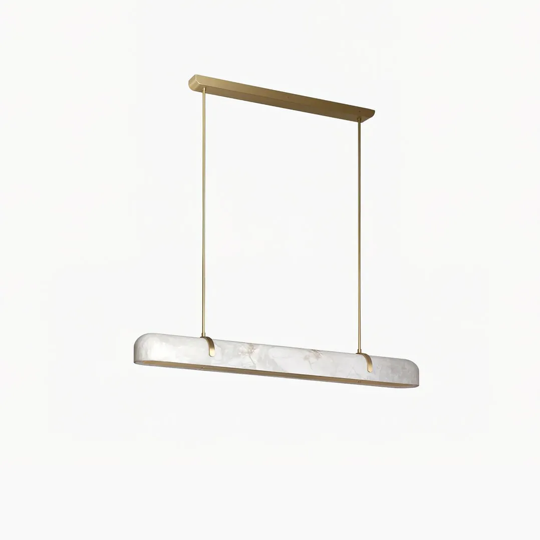 Linear Alabaster Chandelier