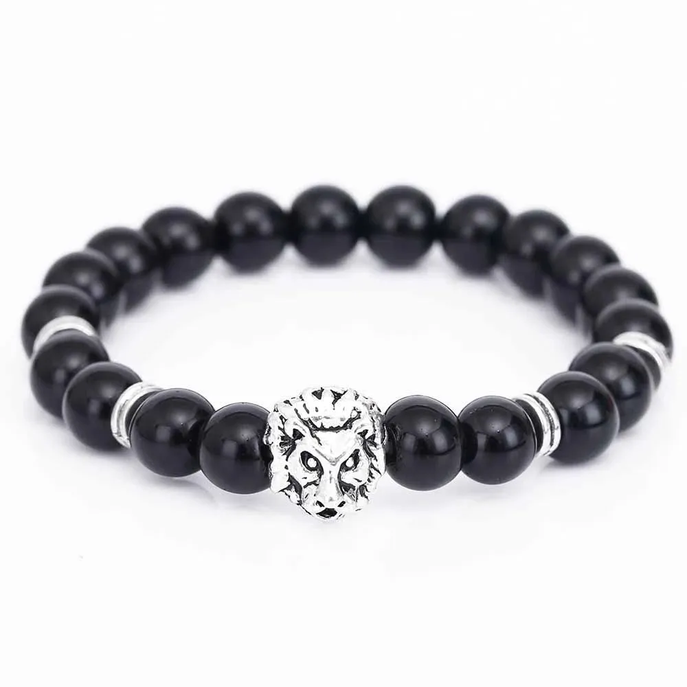 LION HEAD STONE BRACELET