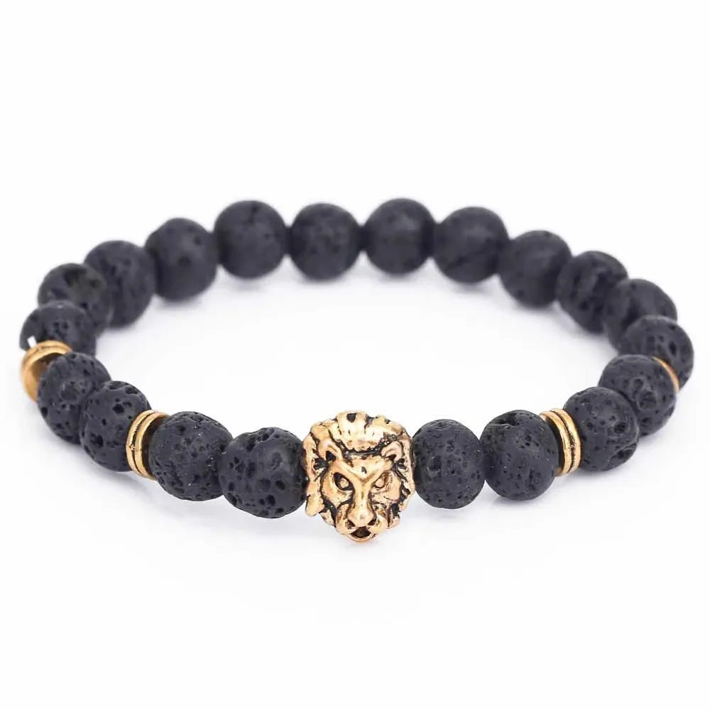 LION HEAD STONE BRACELET