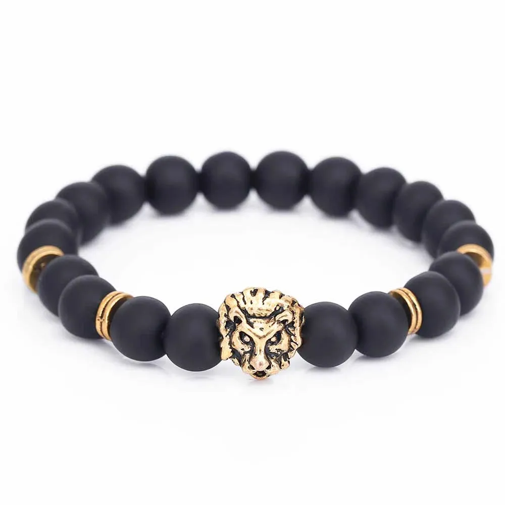 LION HEAD STONE BRACELET