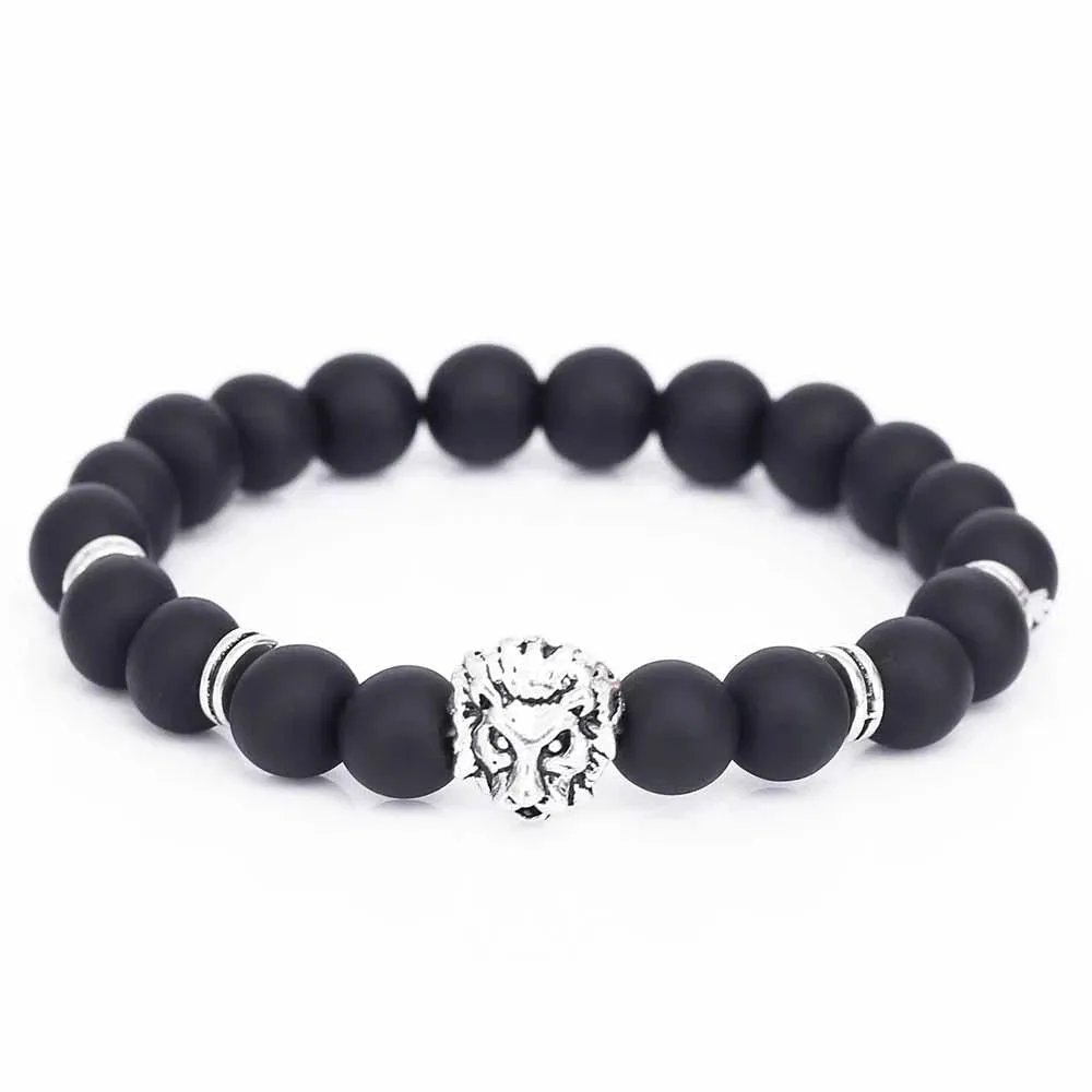 LION HEAD STONE BRACELET