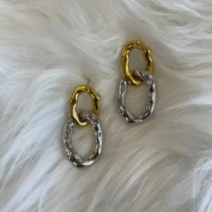 Logan Mixed Metal Chain Earrings