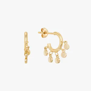 Luxe Shaker Disc Hoop Earrings