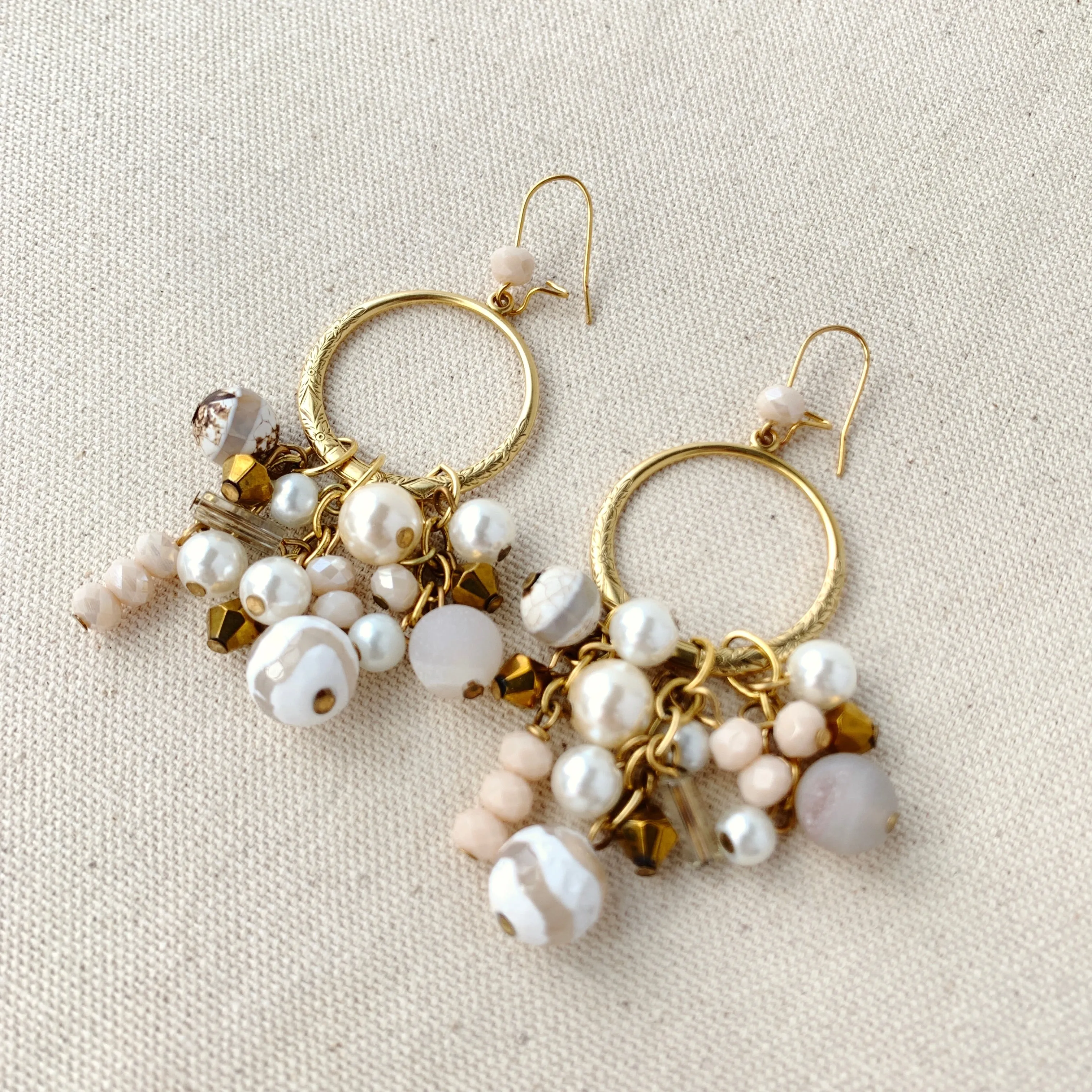 Magnolia Collection Whisper Beaded Chandelier Earrings