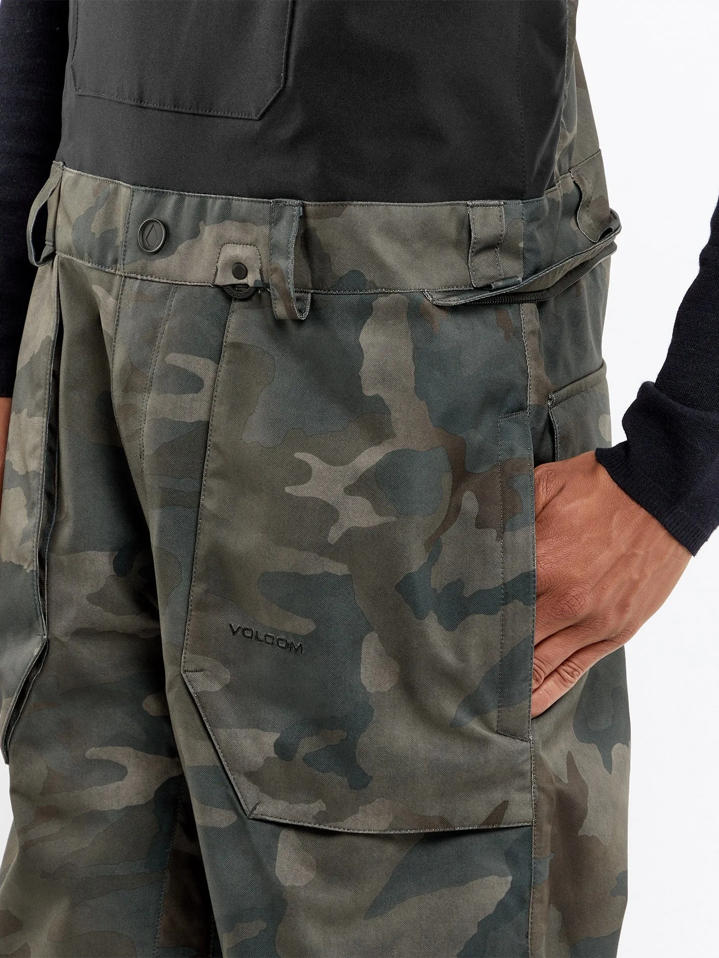 Mens Roan Bib Overalls - Cloudwash Camo