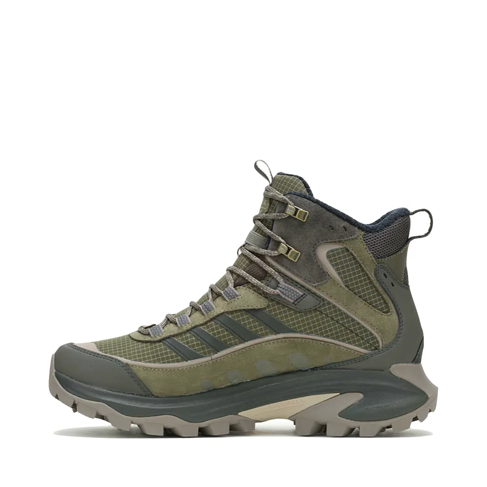 Merrell Men's Moab Speed 2 Thermo Mid Waterproof Boot in Olive