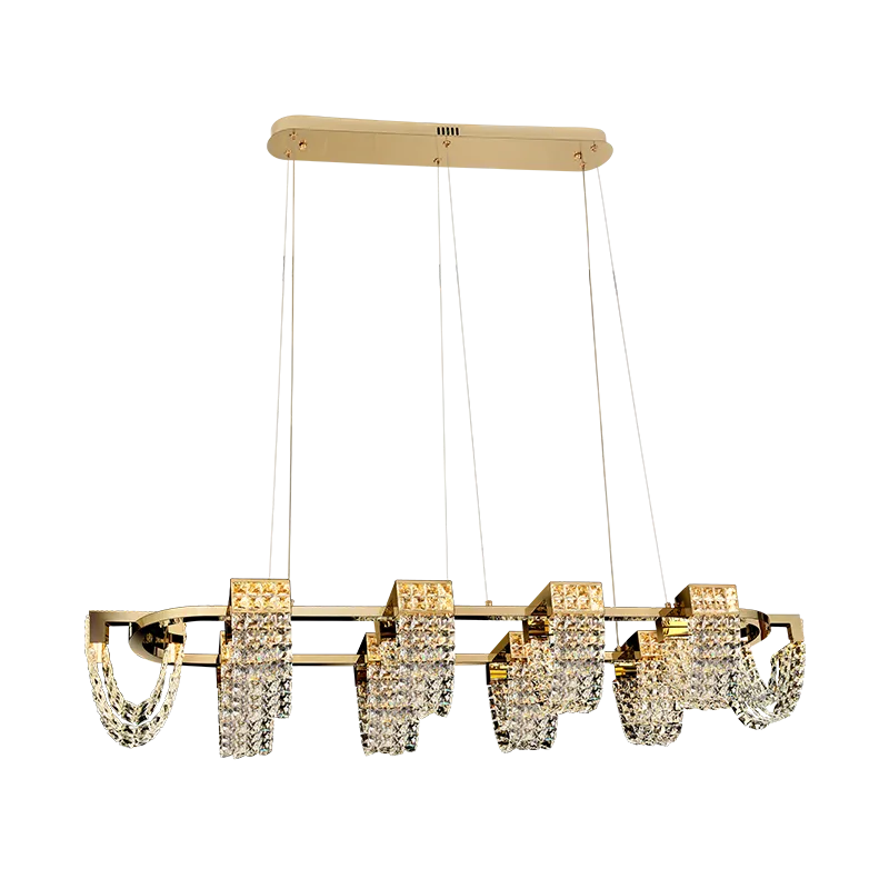 Modern Luxury Newly Crystal Chandelier in Champagne Gold