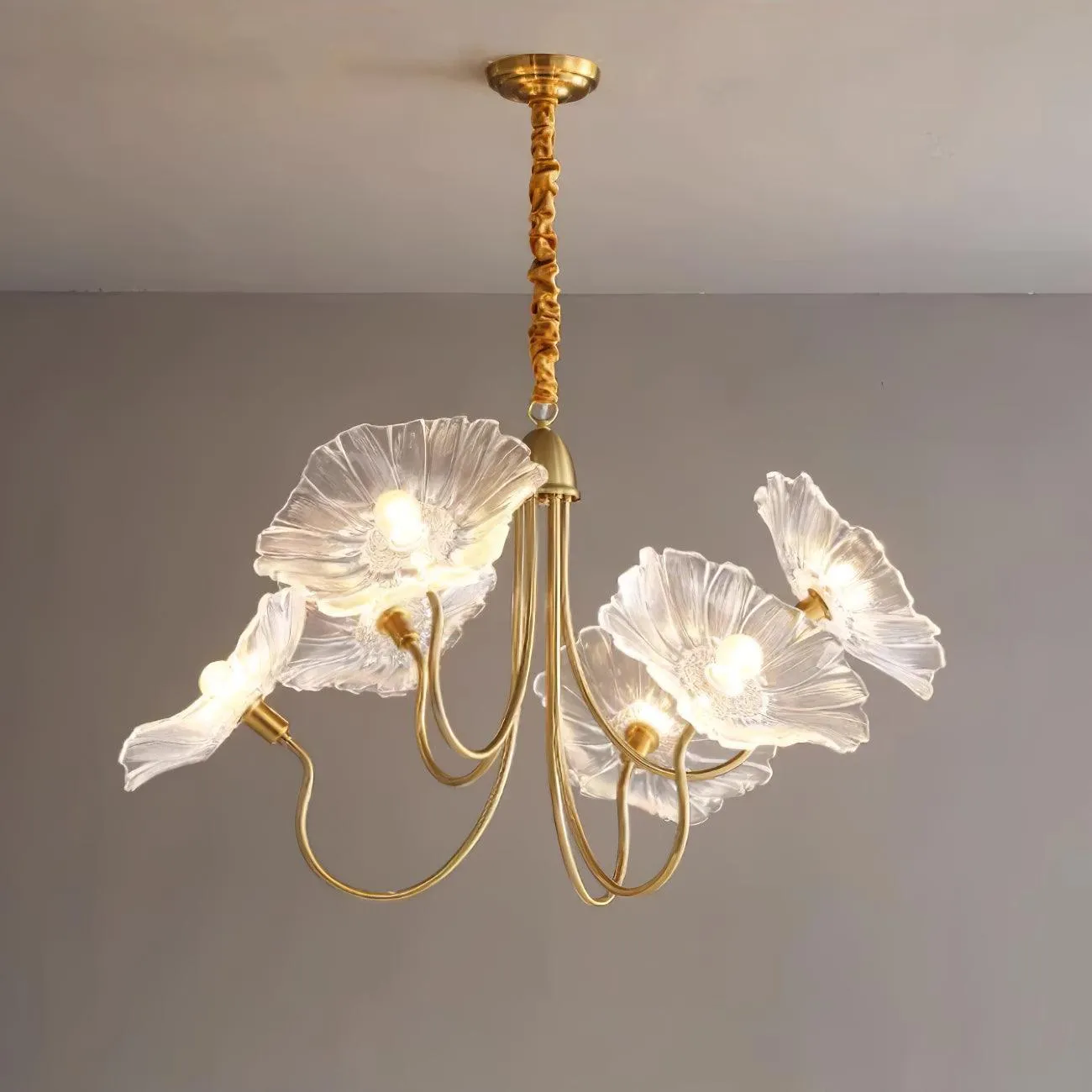 Murano Glass Flowers Chandelier