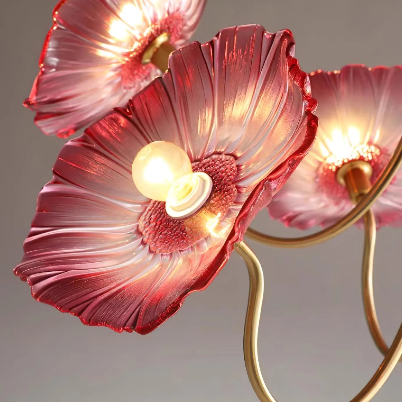 Murano Glass Flowers Chandelier