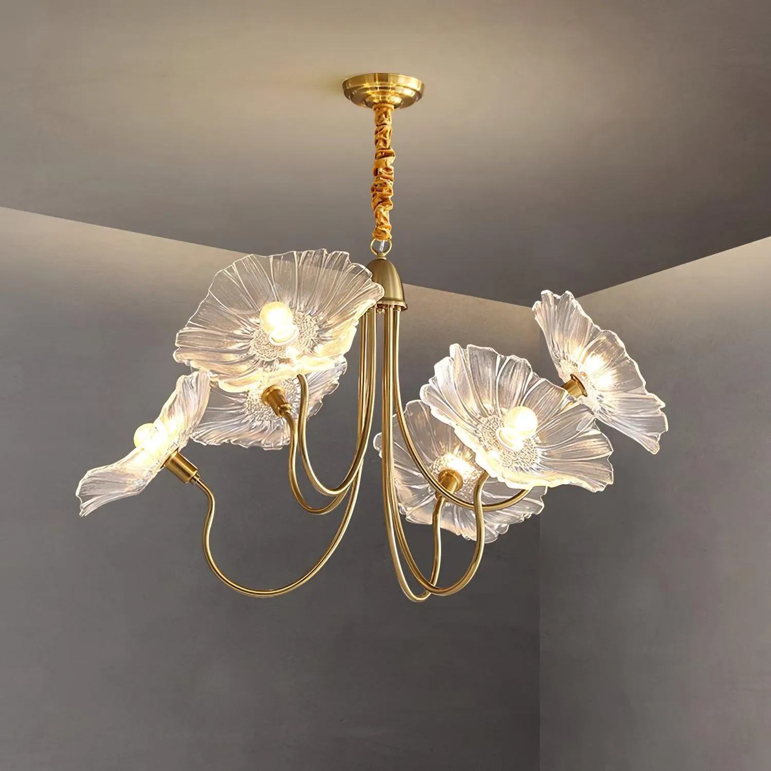 Murano Glass Flowers Chandelier